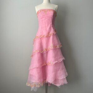 Coquette princess tiered dress